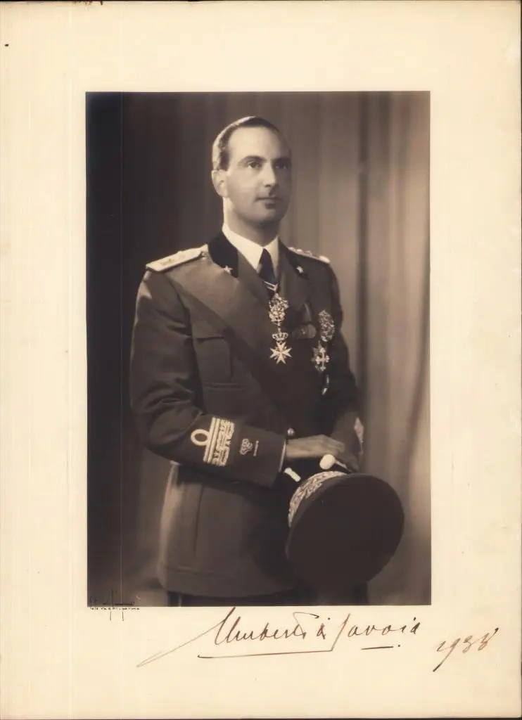 Umberto II of Italy in 1938, in uniform.